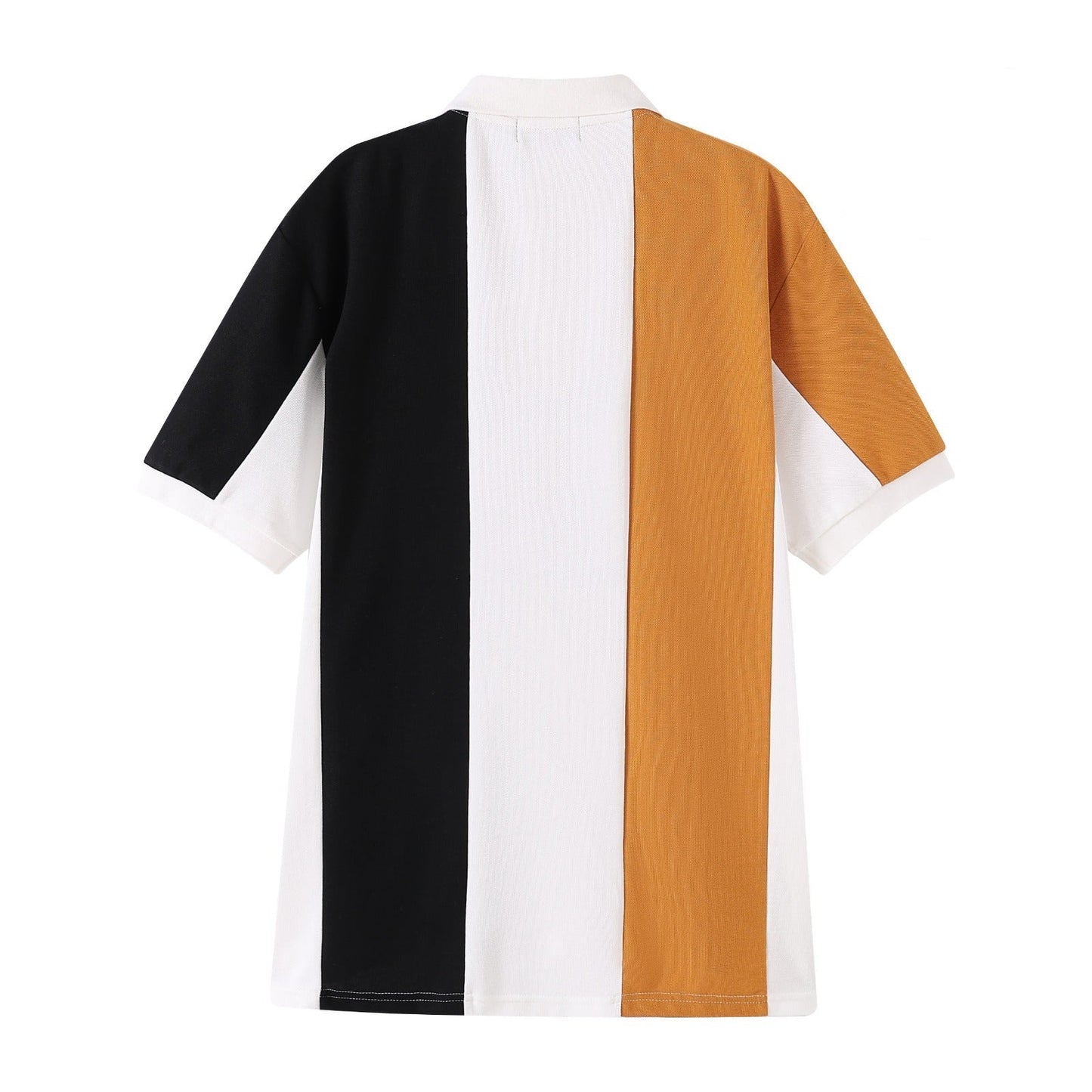 Alpha Color - block Premium Polo Shirt 3 - Pack – Luxury Multi - Tone Embroidered Cotton Blend Bundle (True to Size)