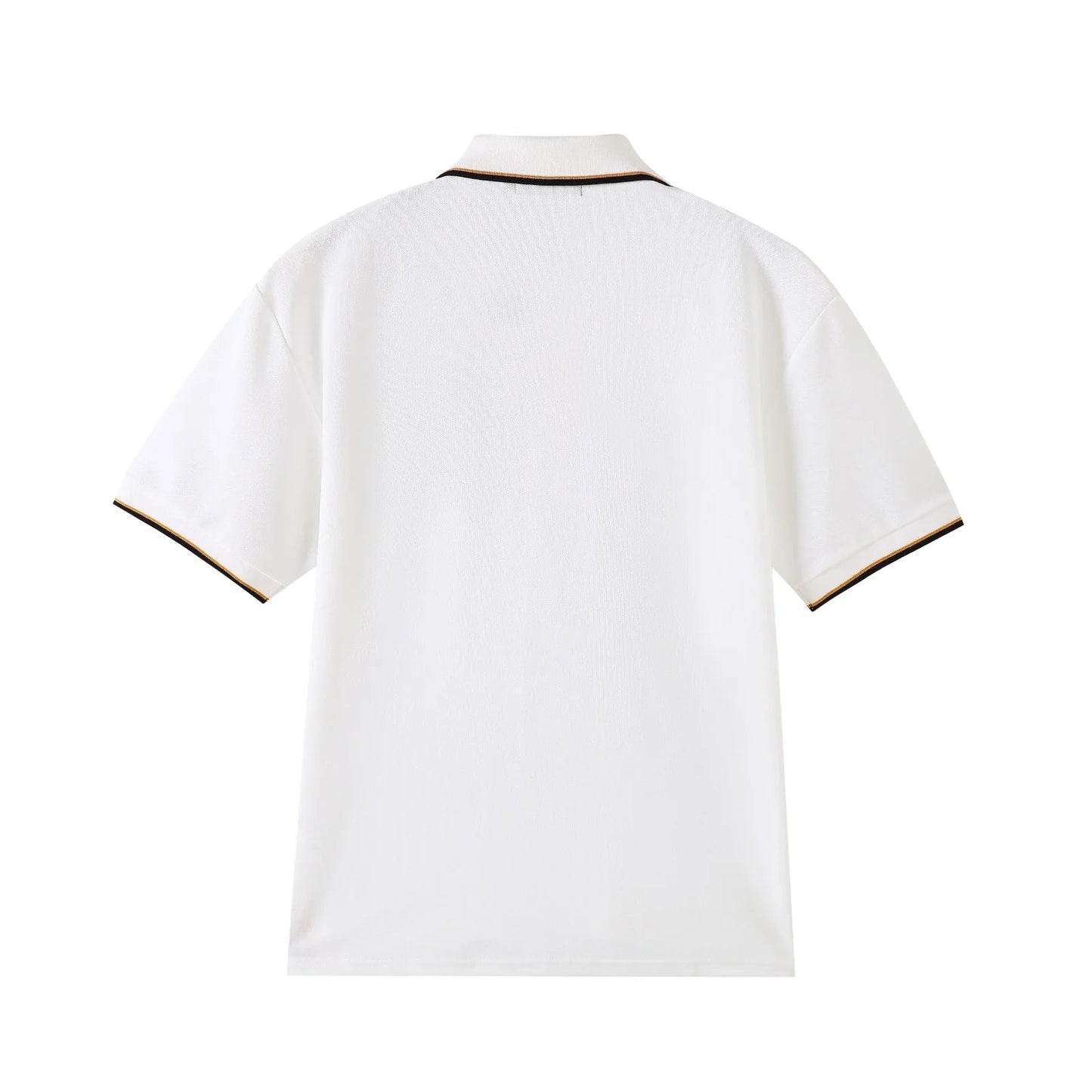 Alpha White Premium Polo Shirt 3 - Pack – Luxury Embroidered Cotton Blend Polo Bundle (True to Size)
