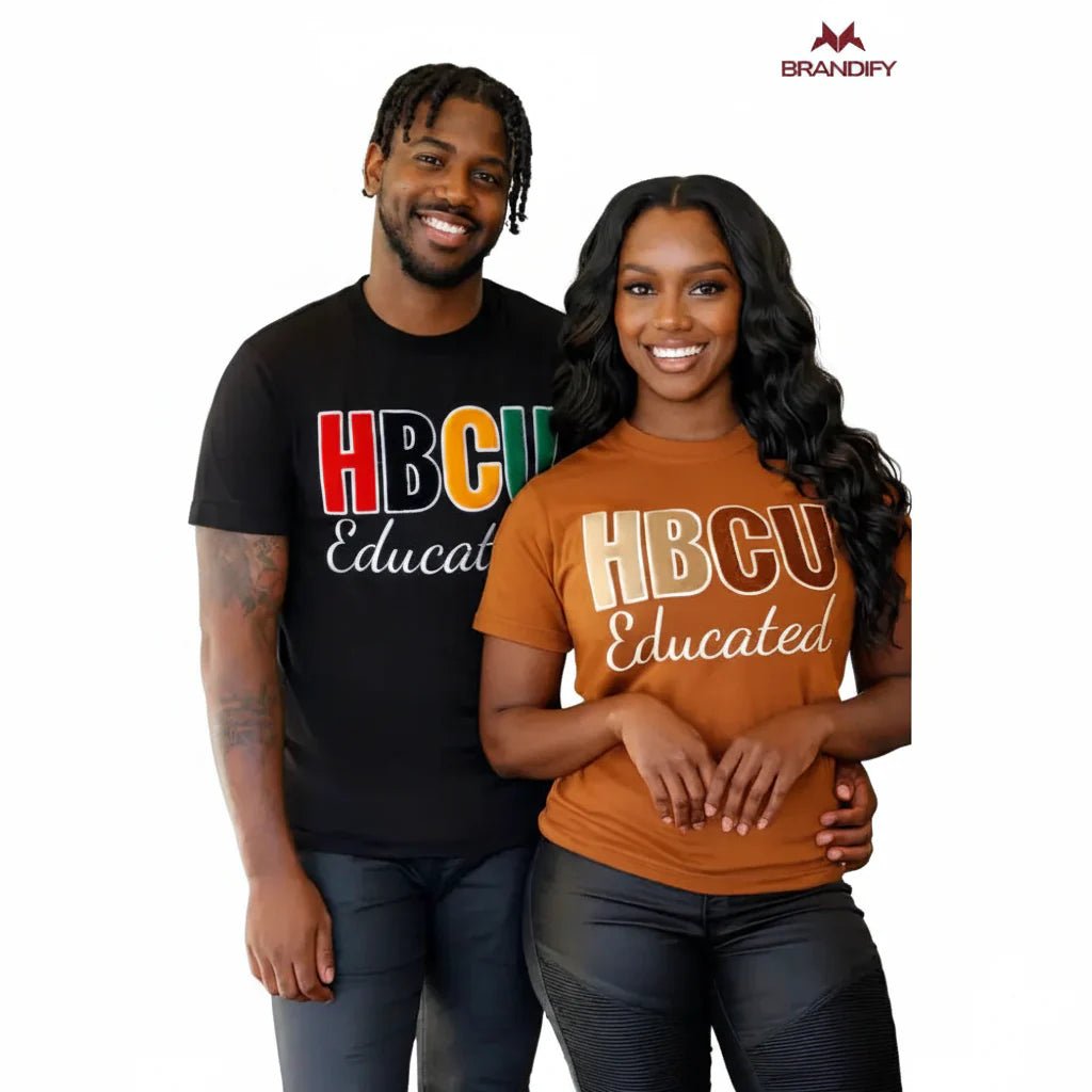 Custom HBCU Educated Chenille Tee | Custom D9