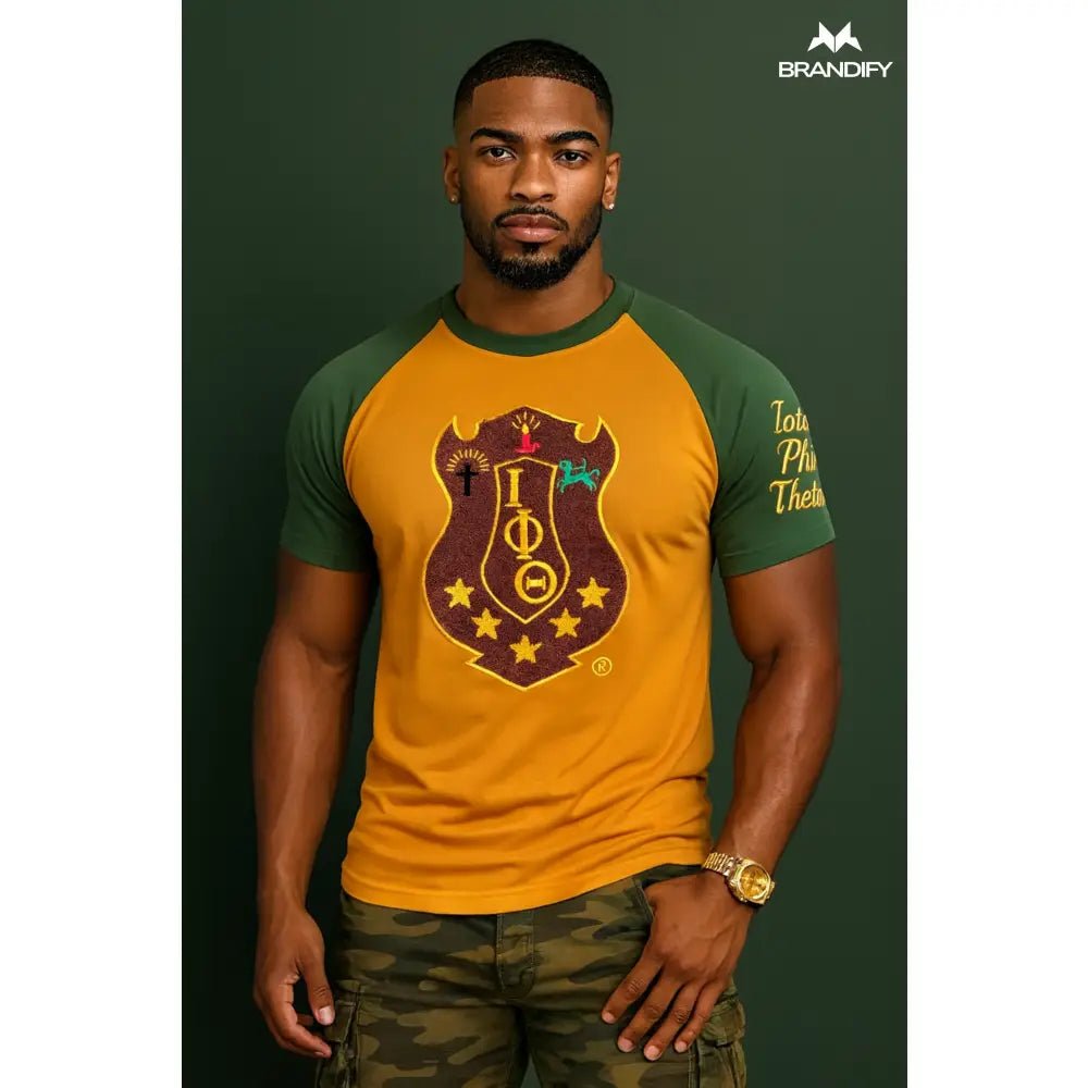 Custom Iota Big Shield Raglan Tee | Custom D9