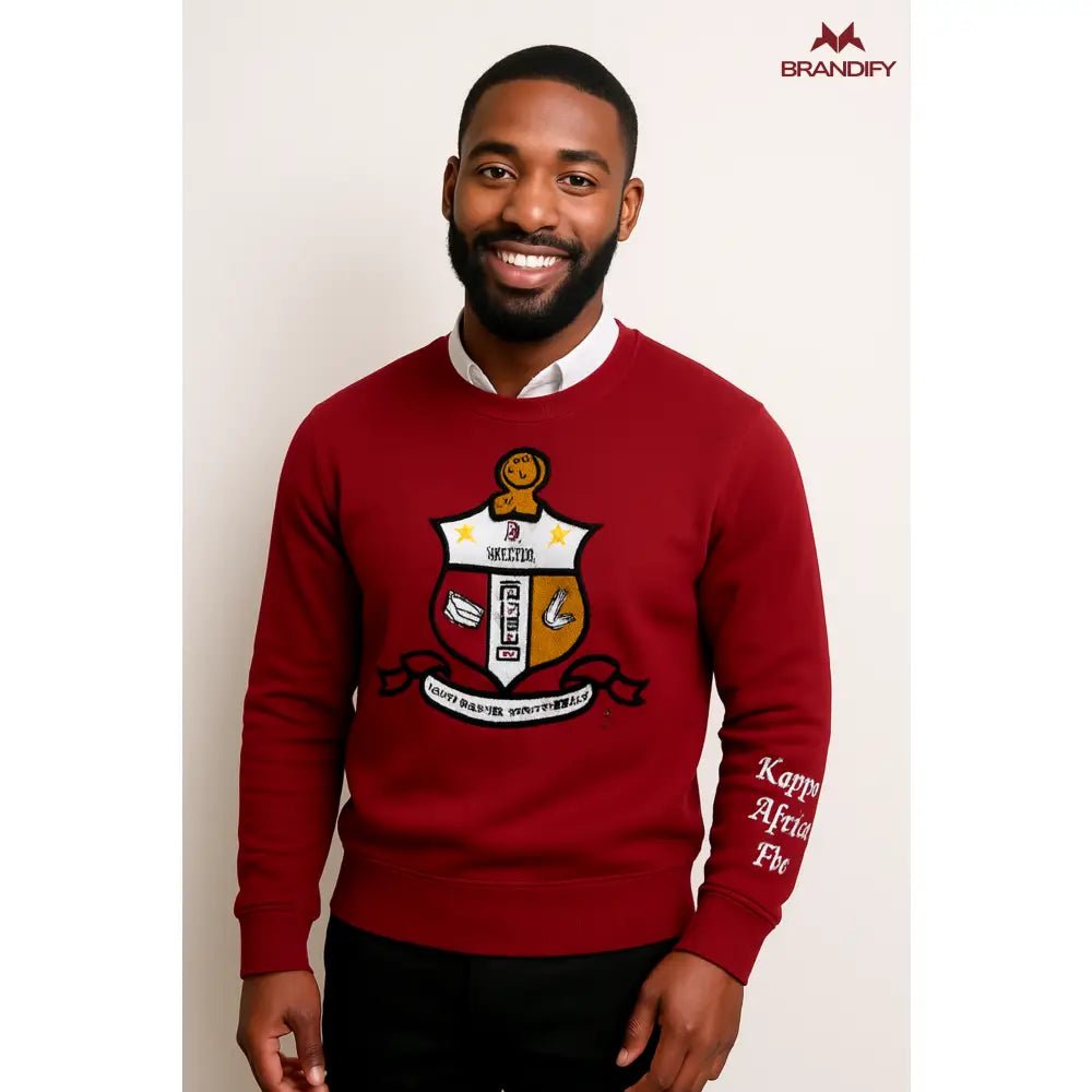 Custom Kappa Coat of Arms Chenille Sweatshirt | Custom D9