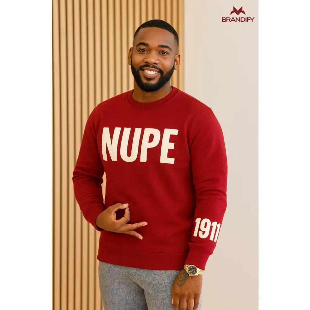 Custom Nupe 1911 Sleeve Chenille Sweatshirt | Custom D9