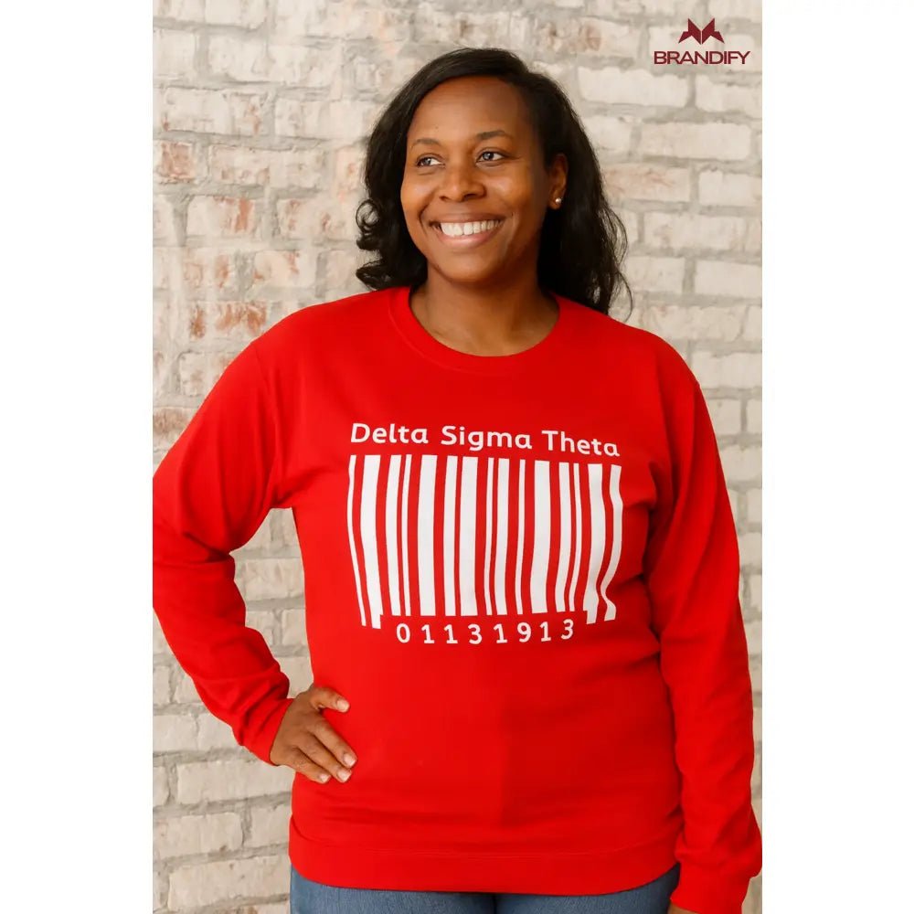 Custom Red Delta Barcode Hoodie | Custom D9