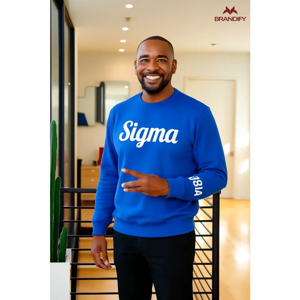 Custom Sigma 1914 Sleeve Chenille Sweatshirt | Custom D9