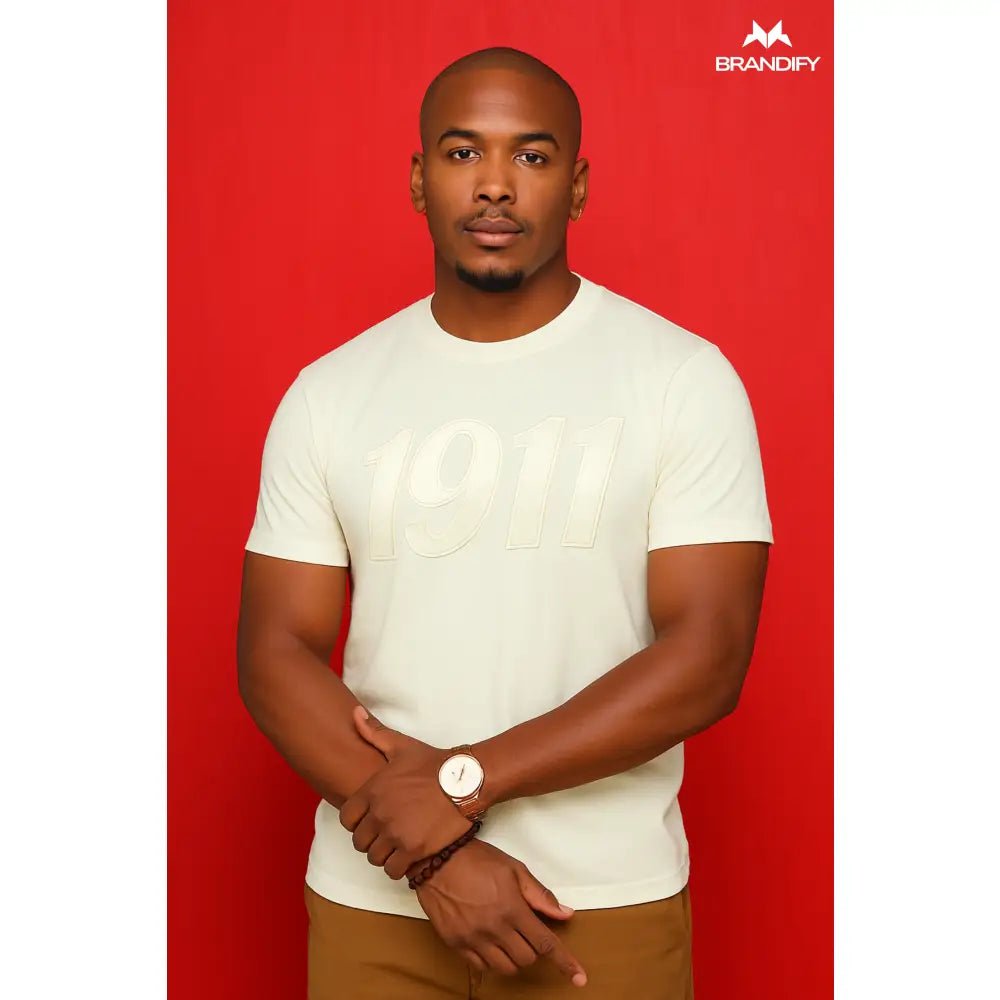 Custom Solid 1911 Chenille Tee | Custom D9