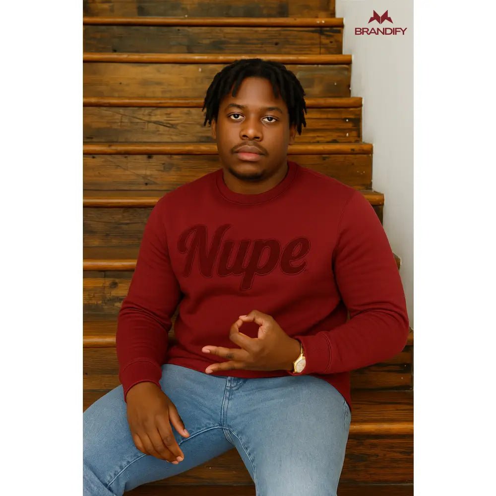Custom Solid Nupe Chenille Sweatshirt | Custom D9