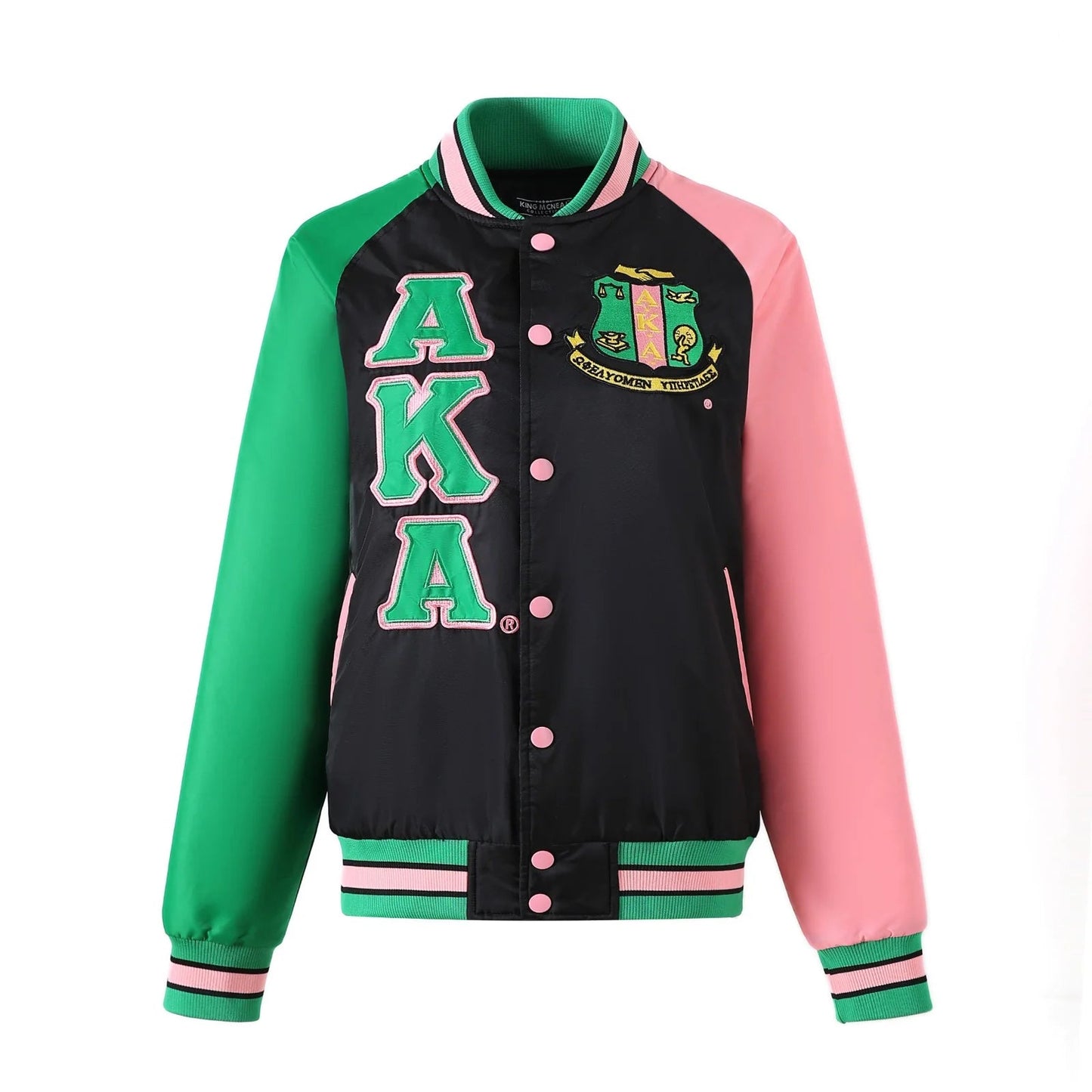 AKA Black Nylon Bomber Jacket – Custom Lining