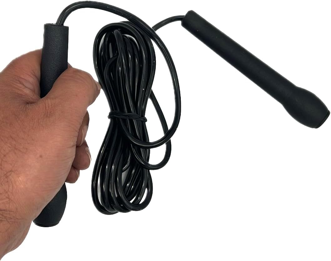 Jump Rope Plastic Fat Thin Handle - Workout Skipping Rope Ball Bearings for Women Men Kids