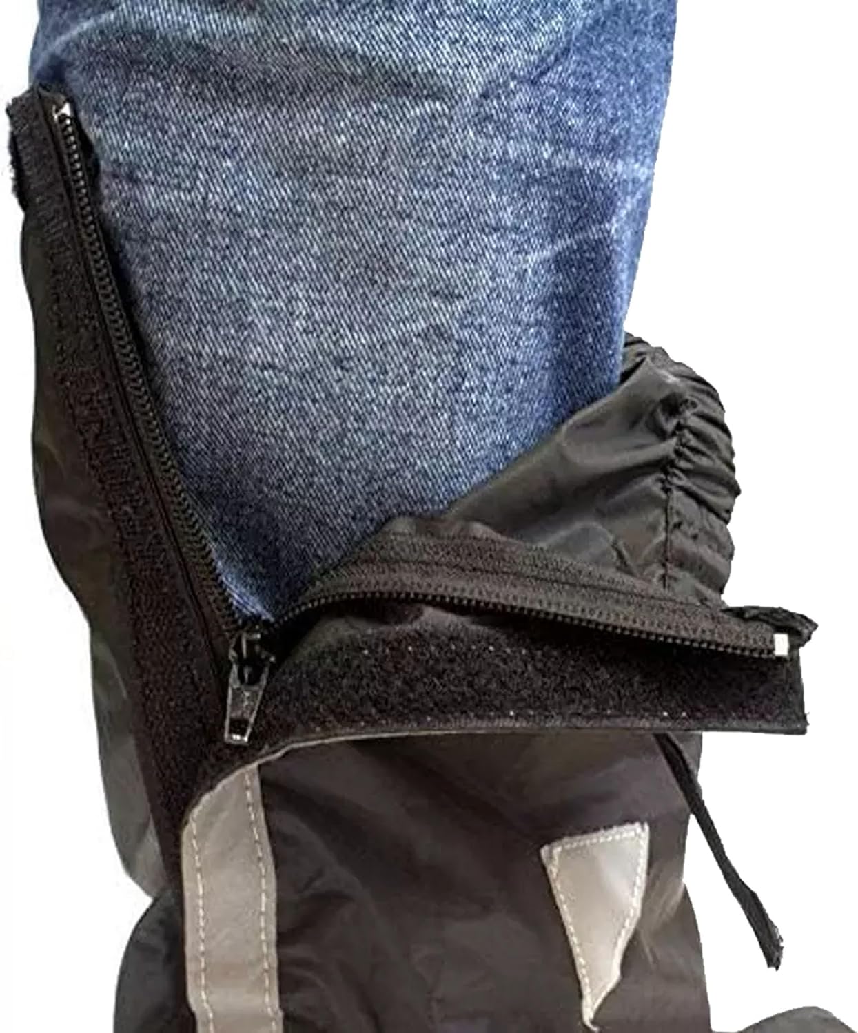 Waterproof Rain Boot Shoe Covers - Reusable Foldable Over Shoe with Velcro Zipper XL/XXL for Boots Sneakers