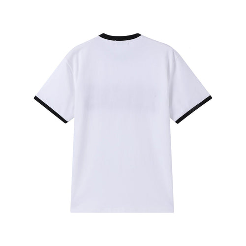 1906 White Premium Chenille Ringer Shirt 3 - Pack – Luxury 3D Stitched Heritage Logo Bundle (True to Size)