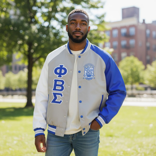 Full-length image of a model wearing the Grey Sigma Bomber Jacket. The jacket features a classic bomber silhouette made from lightweight, weather-resistant grey nylon, with a zip front closure and a versatile, unisex fit.