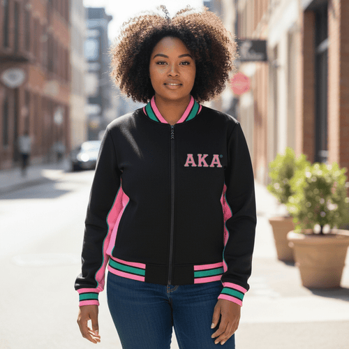 AKA Black Air Tech Fleece Warm - Up Jacket – 3 - Piece Performance Bundle