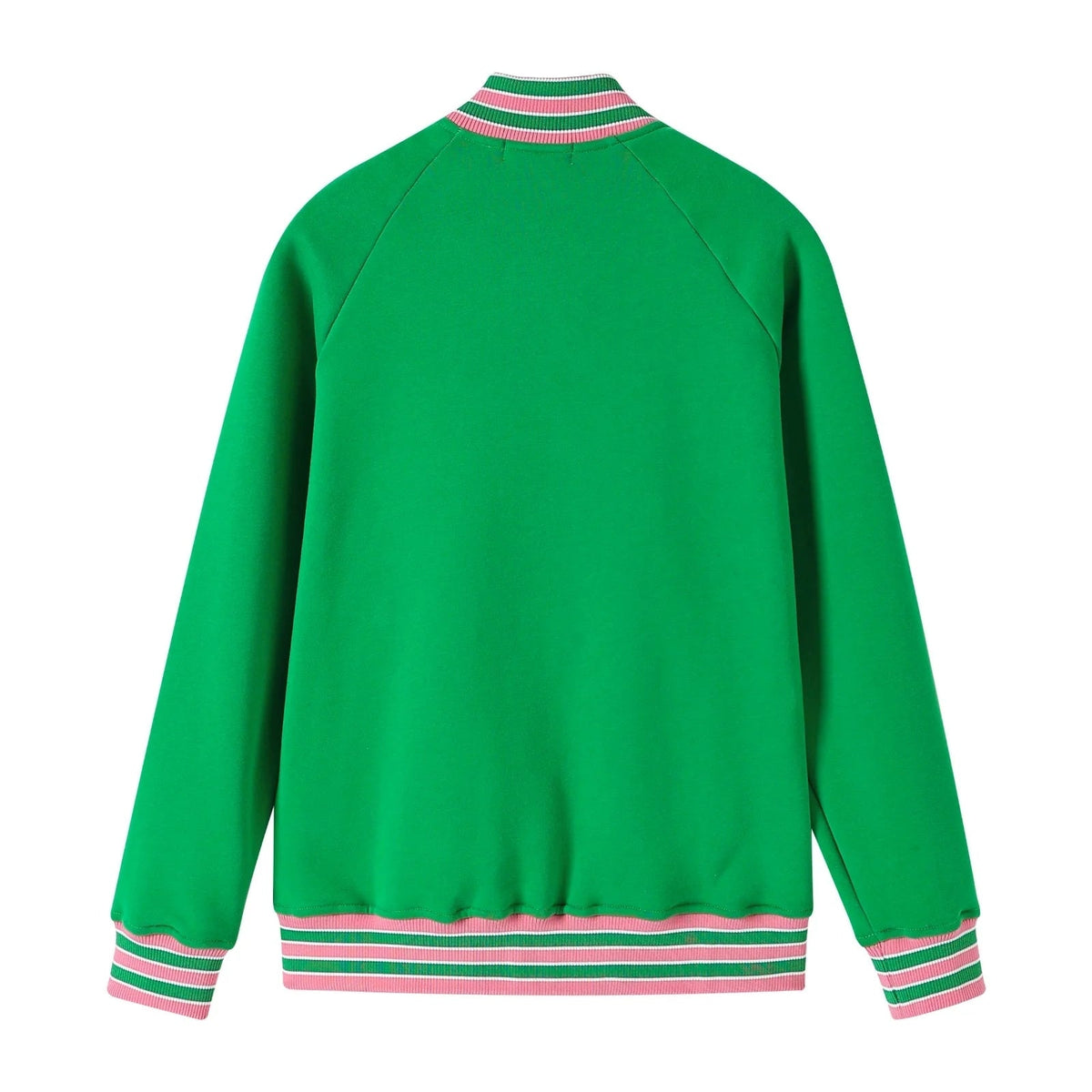 AKA Green Fleece Letterman Jacket – 3 - Piece Heritage Bundle (Unisex Sizing)