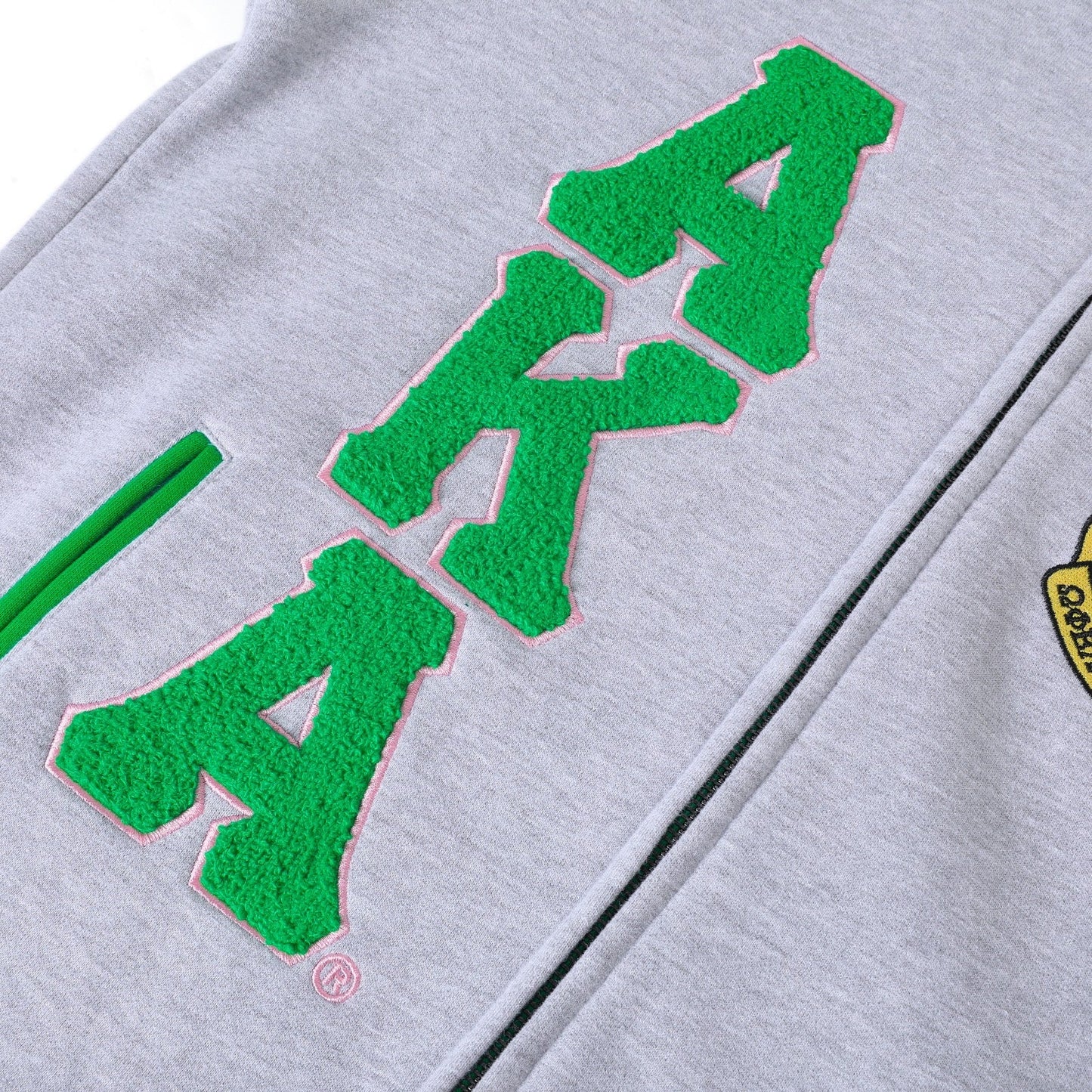 AKA Heather Grey Fleece Letterman Jacket – 3 - Piece Heritage Bundle