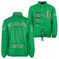 AKA Sorority Personalized Green Crossing Jacket – Custom Name, Number & Crest