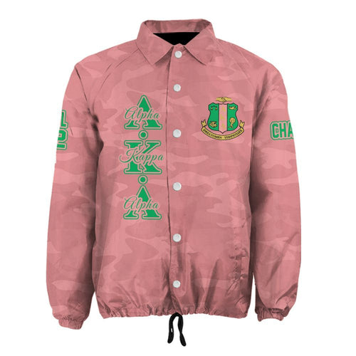 AKA Sorority Personalized Pink Camouflage Jacket – Custom Name, Number & Crest