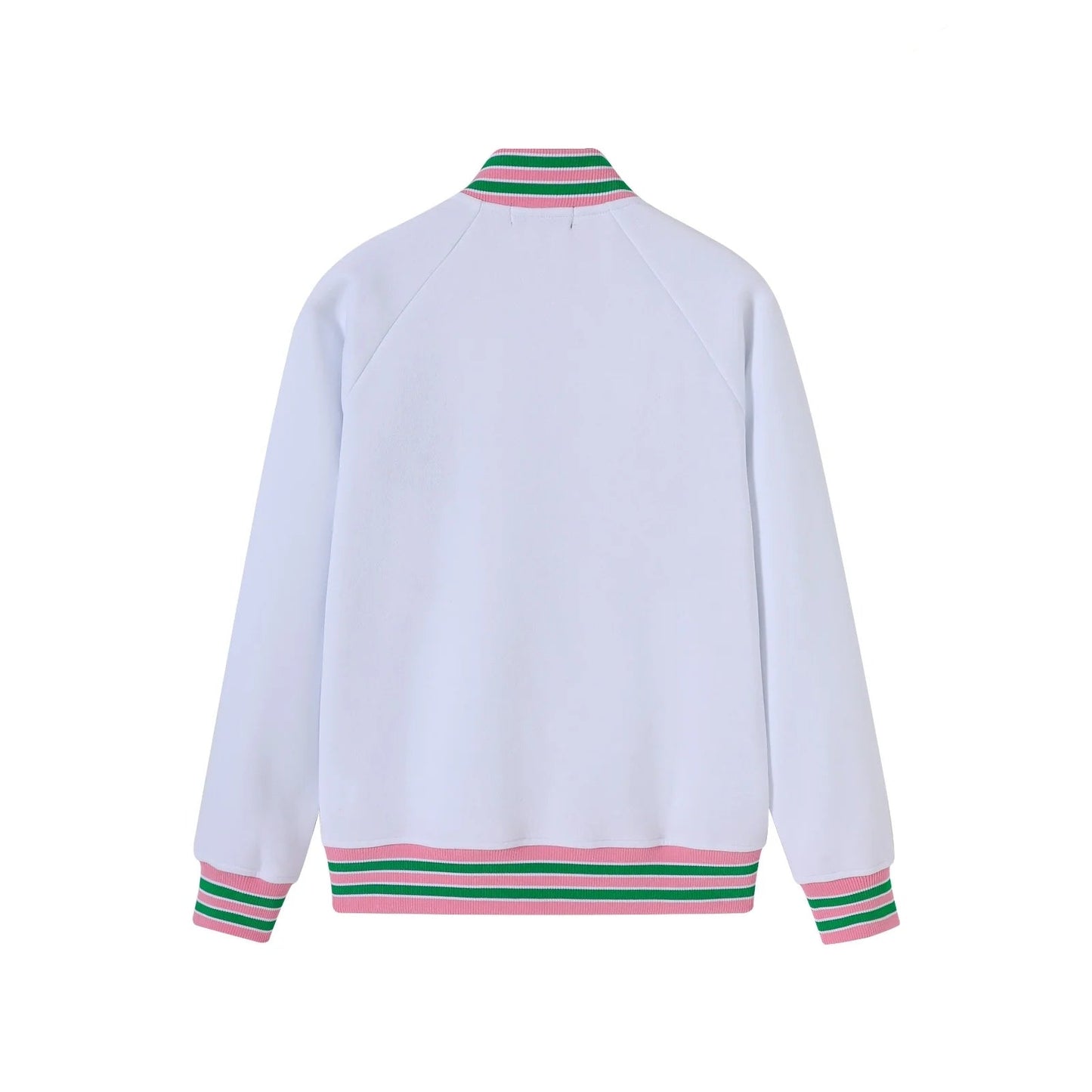 AKA White Fleece Letterman Jacket – 3 - Piece Heritage Bundle