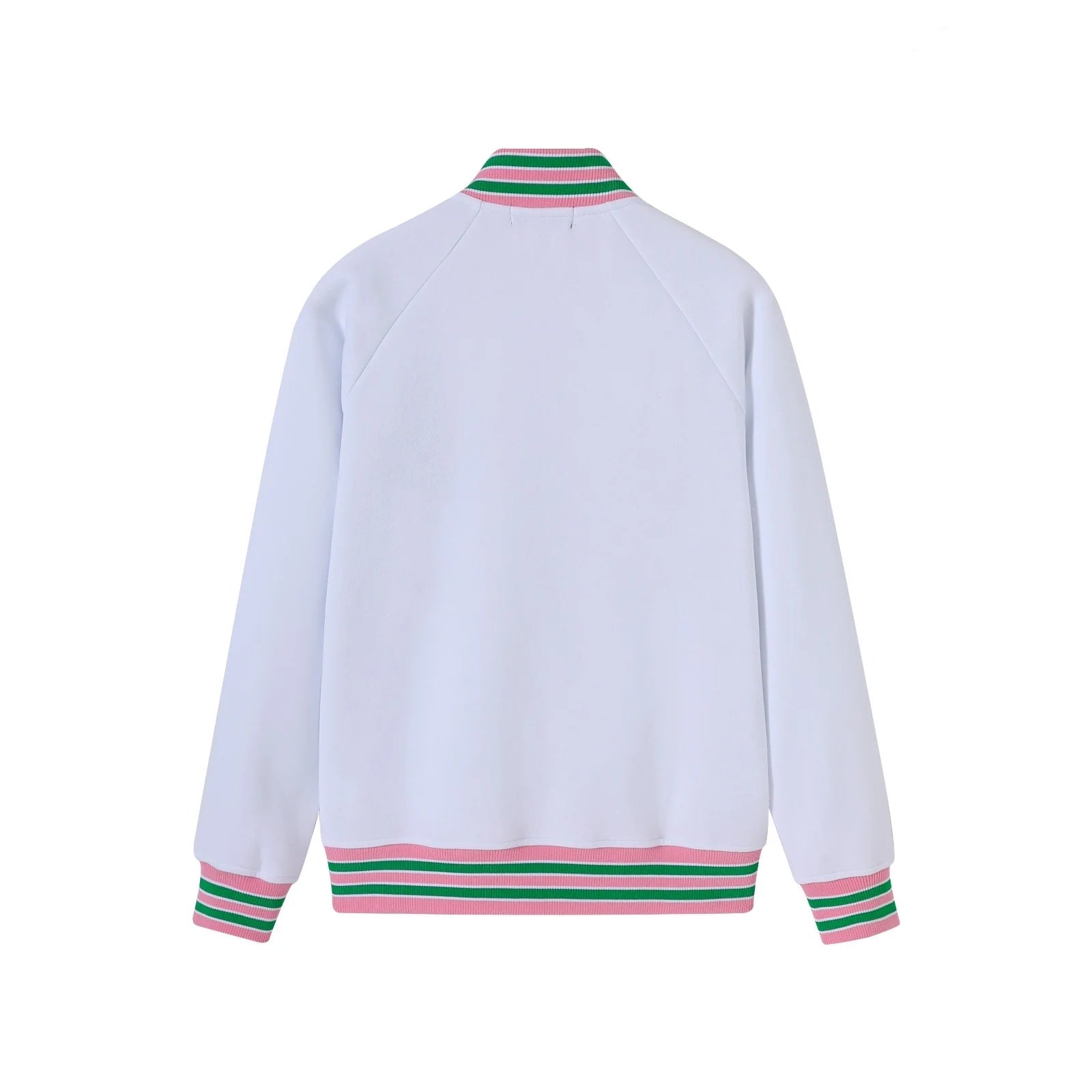 AKA White Fleece Letterman Jacket – 3 - Piece Heritage Bundle