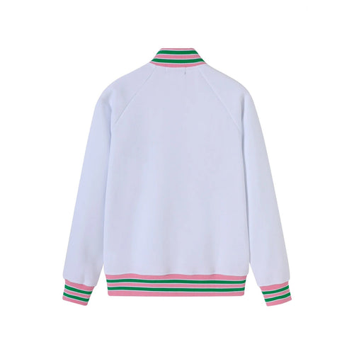 AKA White Fleece Letterman Jacket – 3 - Piece Heritage Bundle