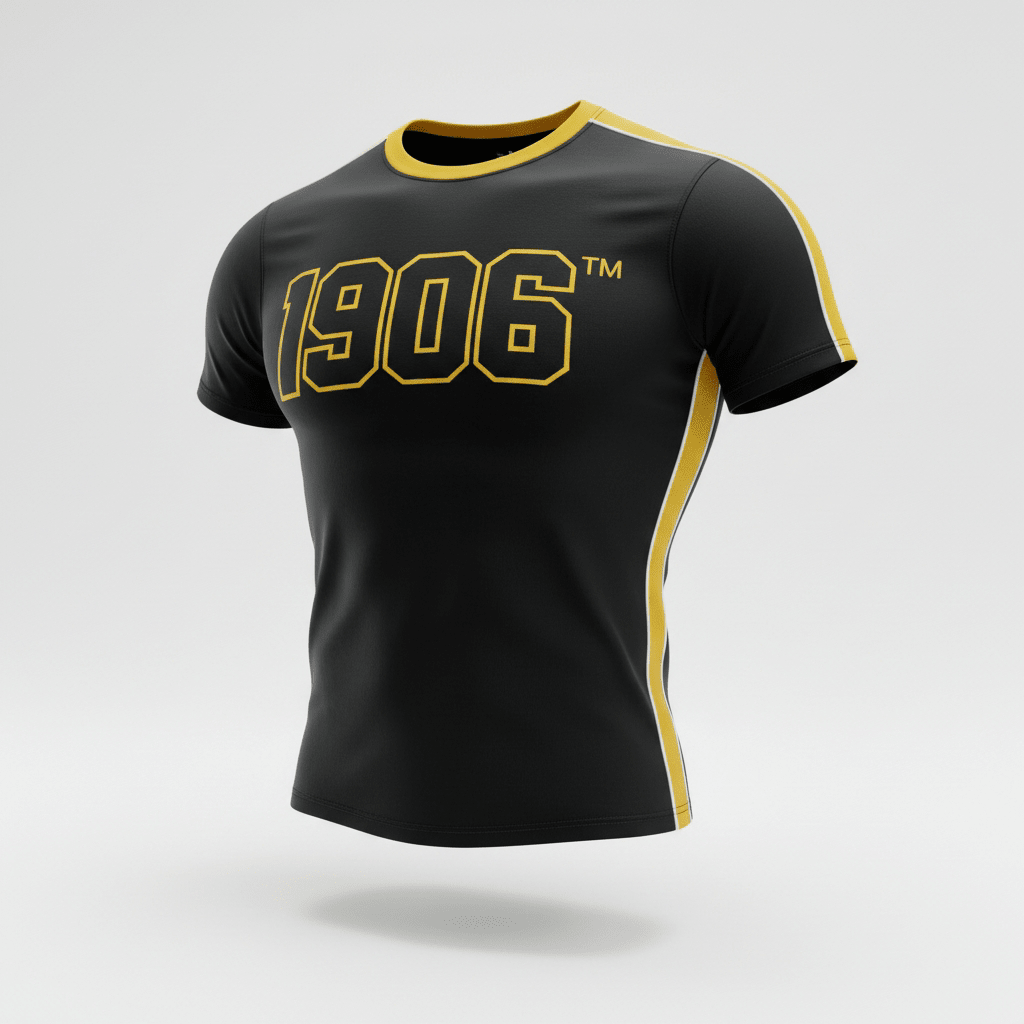 Alpha 1906 Black & Old Gold Premium Shirt 5 - Pack – Luxury Embroidered Tipped Cotton Bundle (True to Size)