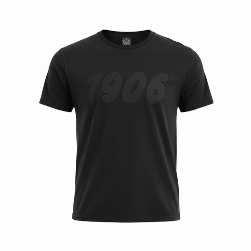 Alpha 1906 Black On Black Premium Shirt 5 - Pack – Stealth Embroidered Luxury Cotton Tee (True to Size)