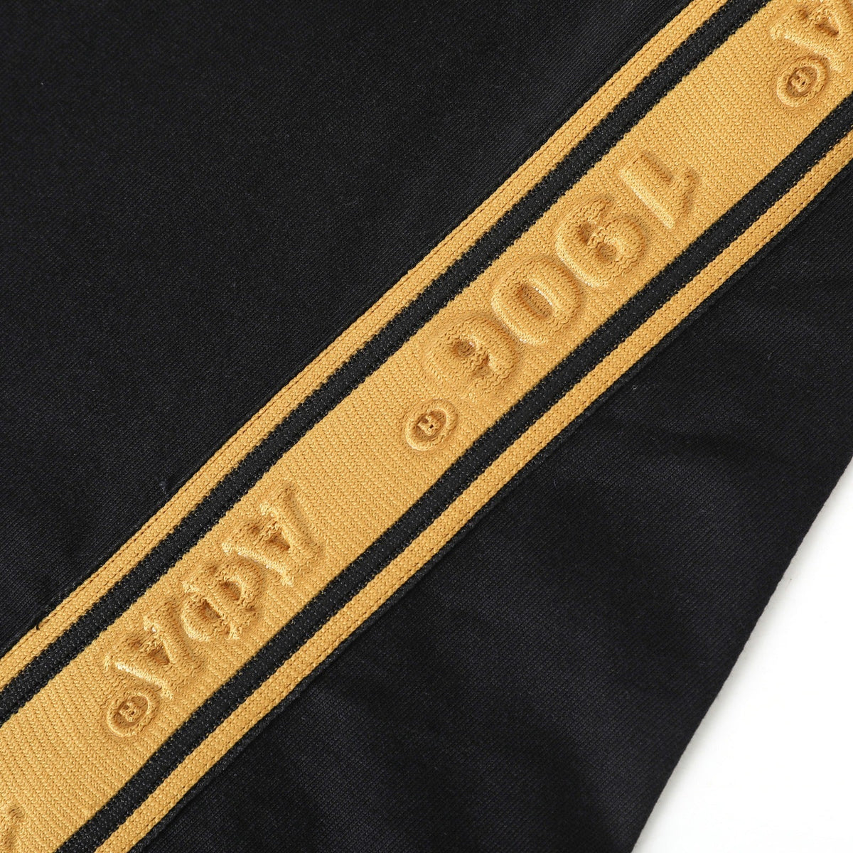 Alpha Black Tapered Premium Crest Shirt 3 - Pack – Luxury Embossed Tonal Athletic Bundle (True to Size)