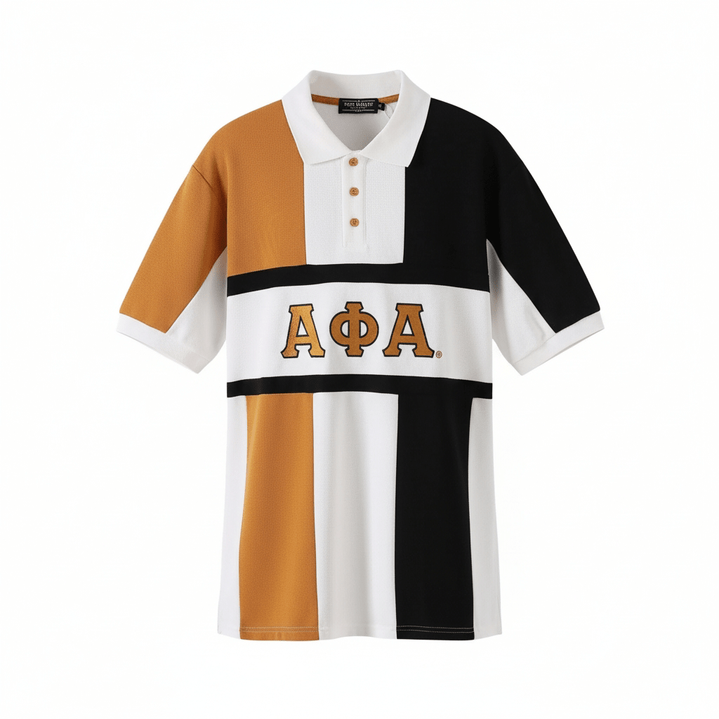 Alpha Color - block Premium Polo Shirt 3 - Pack – Luxury Multi - Tone Embroidered Cotton Blend Bundle (True to Size)