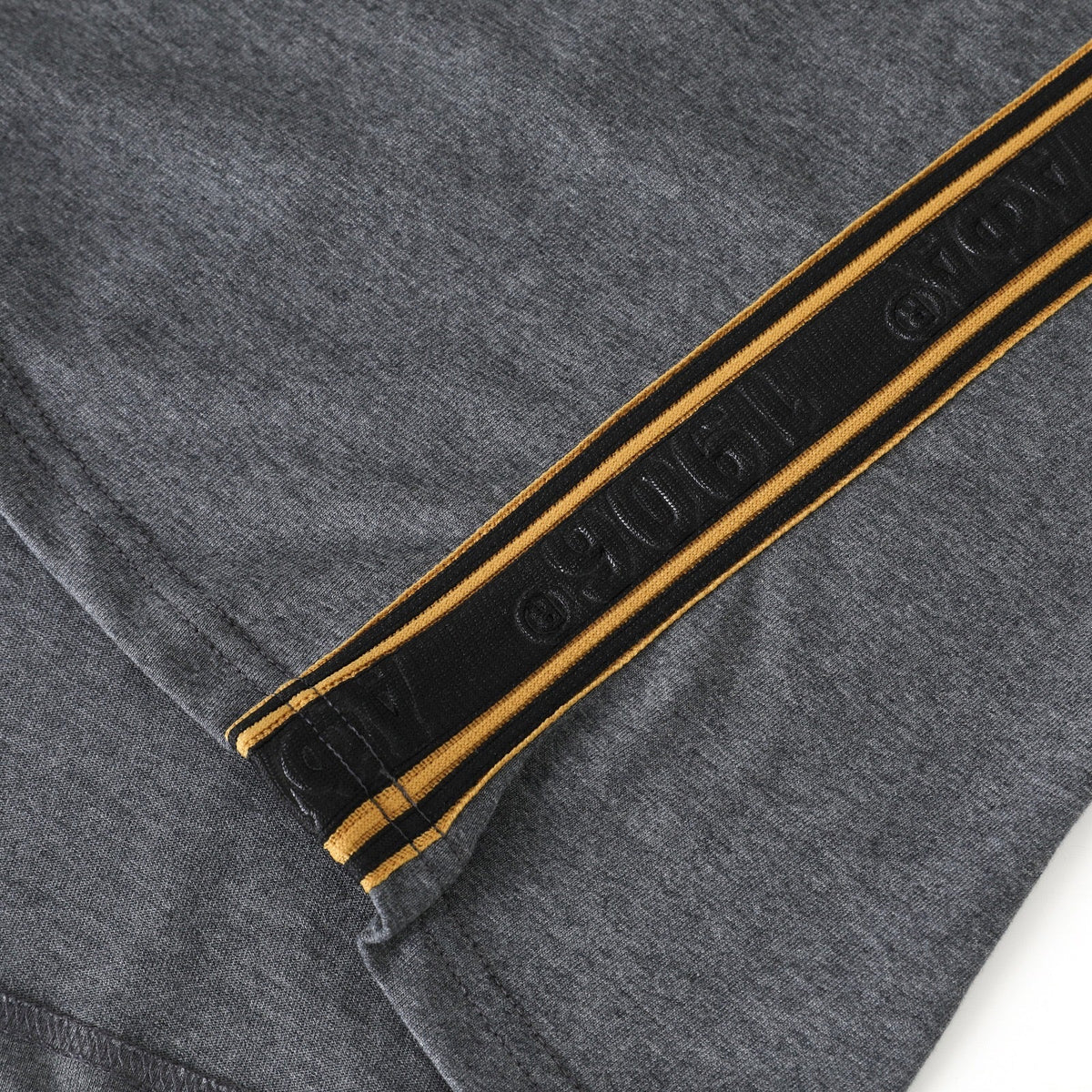 Alpha Gray Tapered Premium Crest Shirt 3 - Pack – Luxury Embossed Tonal Athletic Bundle (True to Size)