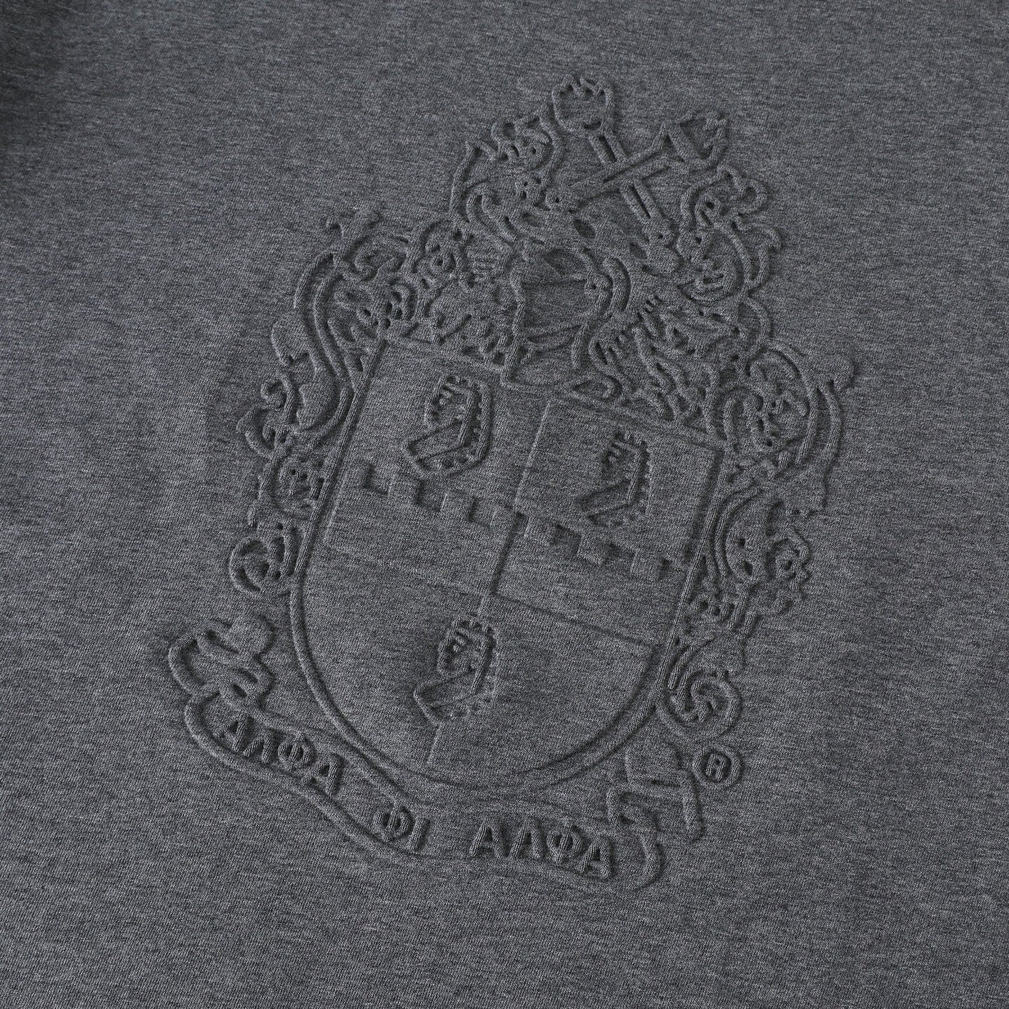 Alpha Gray Tapered Premium Crest Shirt 3 - Pack – Luxury Embossed Tonal Athletic Bundle (True to Size)