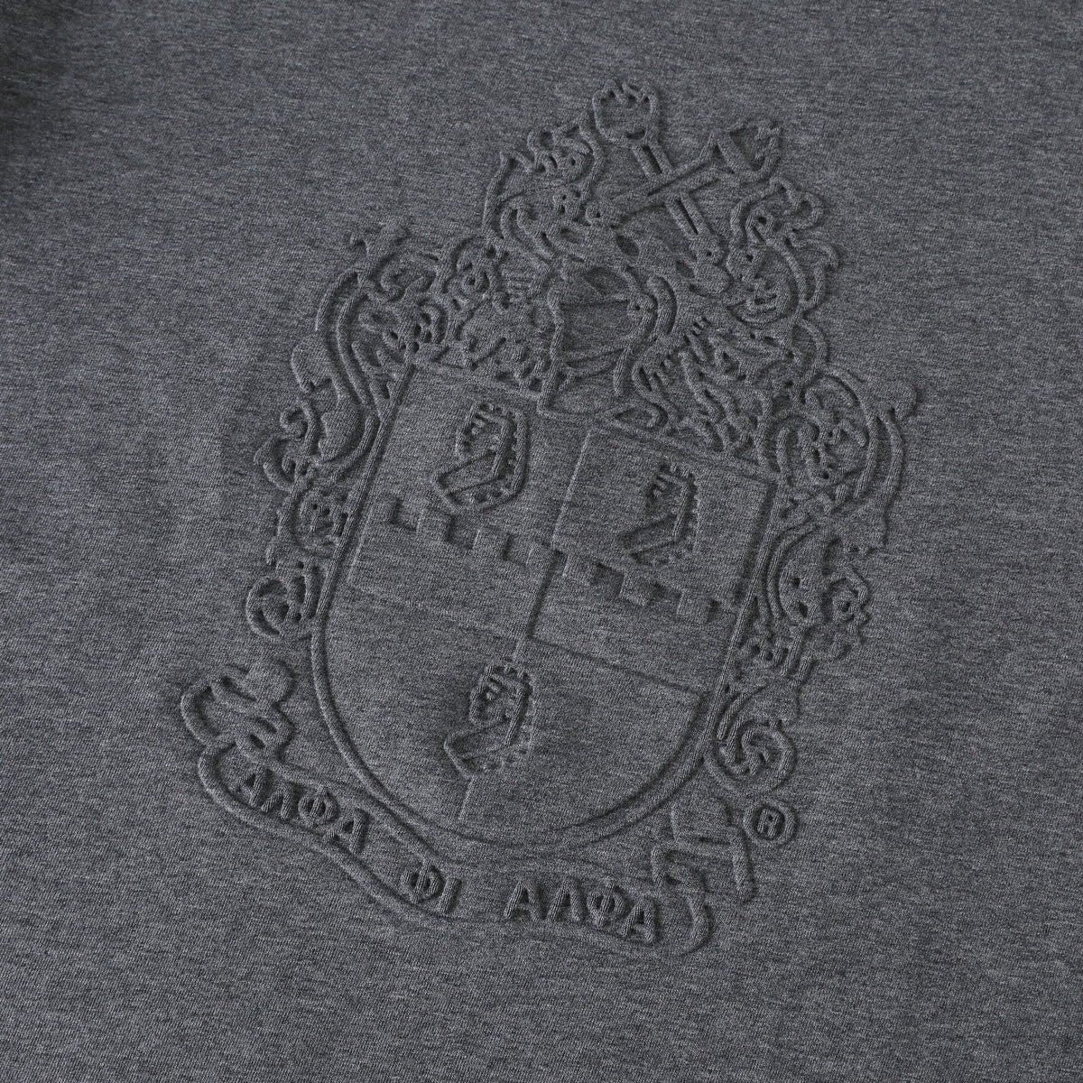 Alpha Gray Tapered Premium Crest Shirt 3 - Pack – Luxury Embossed Tonal Athletic Bundle (True to Size)