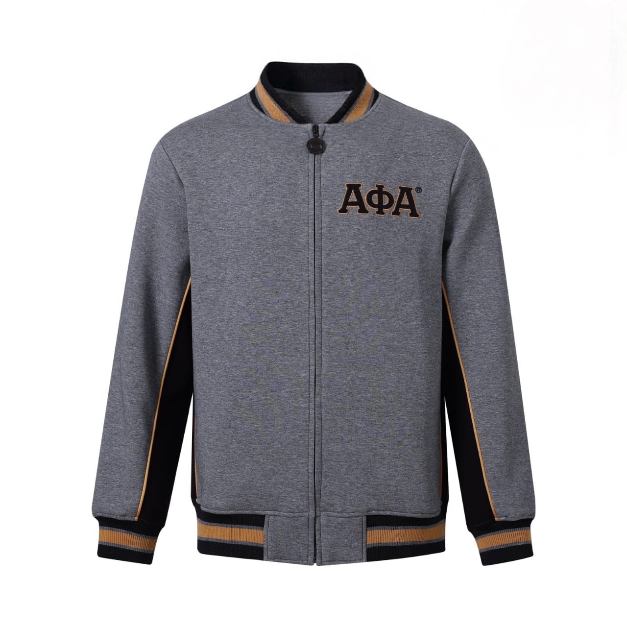 Alpha Grey Air Tech Fleece Warm - Up Jacket – 2 - Piece Performance Bundle (Three - Tone)