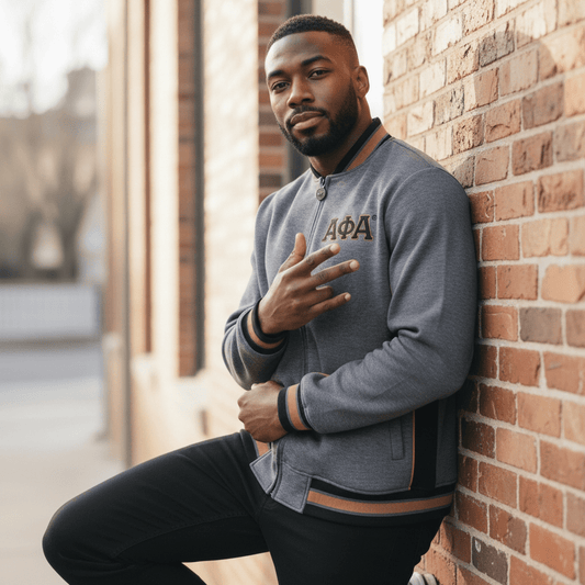 Alpha Grey Air Tech Fleece Warm - Up Jacket – 2 - Piece Performance Bundle (Three - Tone)