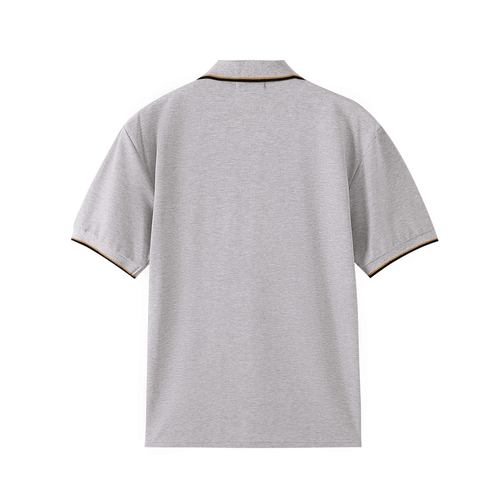 Alpha Grey Premium Polo Shirt 3 - Pack – Luxury Cotton Blend Embroidered Polo Bundle (True to Size)