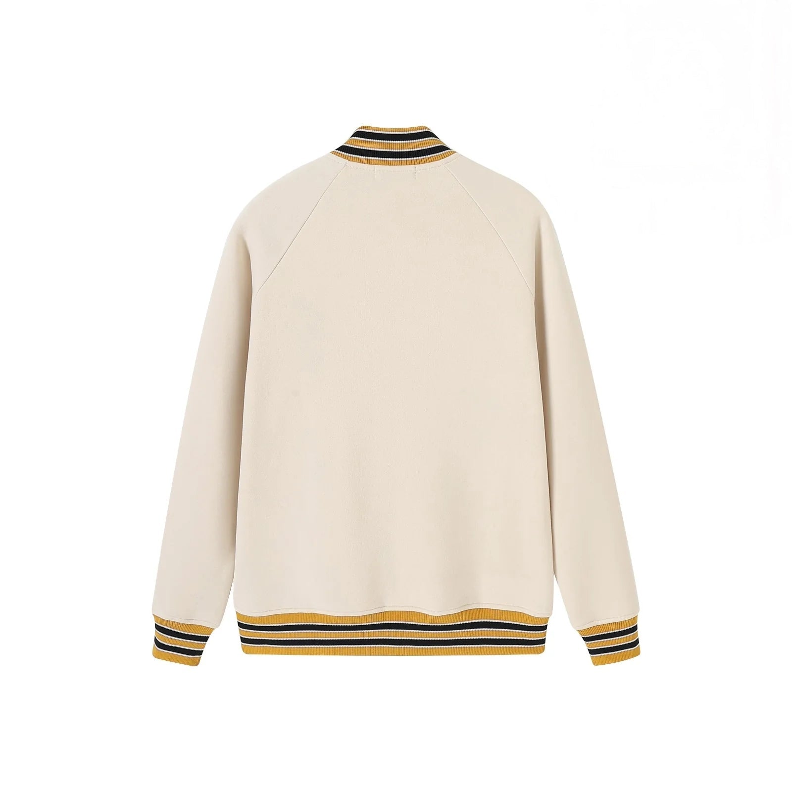 Alpha Neutral Chenille Varsity Fleece – 2 Piece Bundle Premium Full - Zip (Cream & Gold)