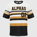 Alpha Phi Alpha Striped Baseball Jersey 3 - Pack – Luxury Embroidered Mesh Athletic Bundle (True to Size)