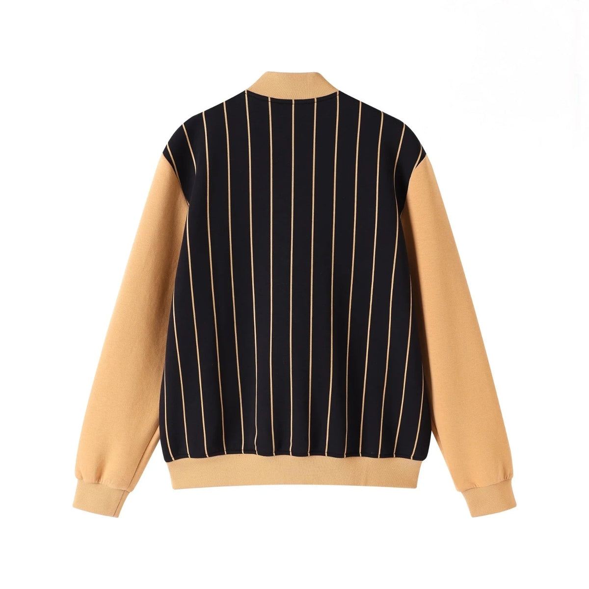Alpha Pinstripe Tech Track Jacket – 2 - Piece Performance Bundle (Black & Gold)