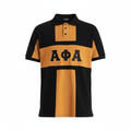 Alpha Premium Color - Block Polo Shirt 3 - Pack – Luxury Embroidered Cotton Blend Athletic Bundle (True to Size)