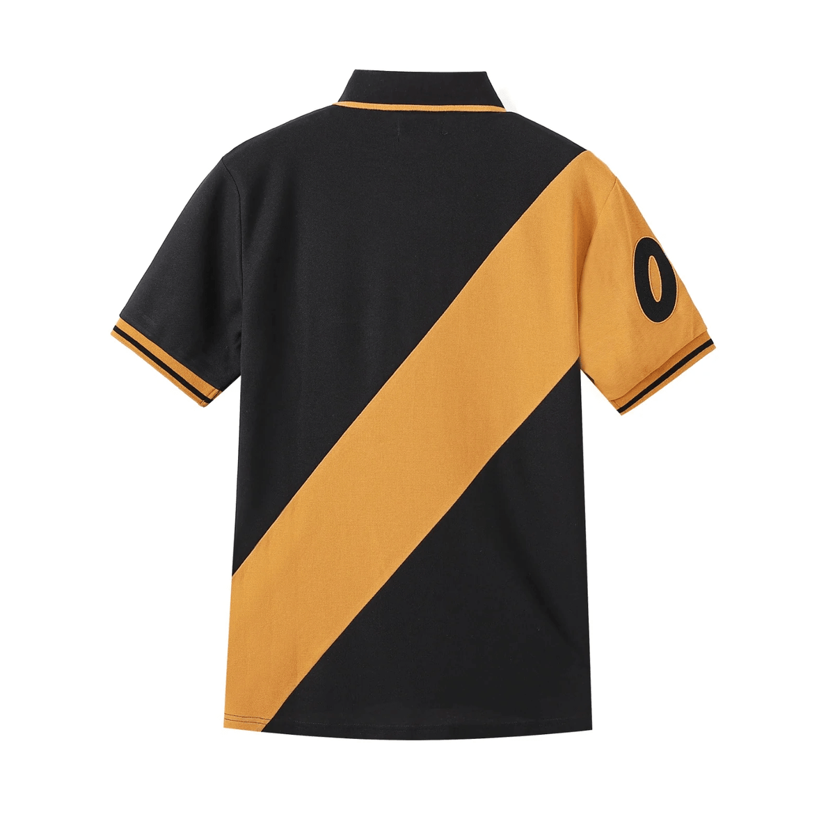 Alpha Premium Polo 06 Black Bundle – 3 - Pack Color - Block Embroidered Cotton Polo (True to Size)