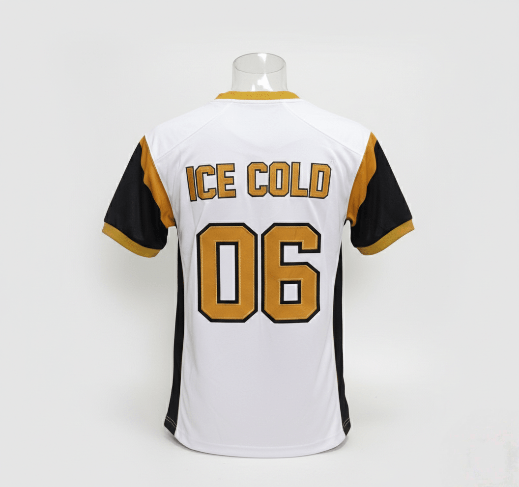 Alpha Premium White Football Jersey 3 - Pack – Luxury Embroidered Black & Old Gold Athletic Bundle (True to Size)