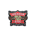 American Ride Center Back Patch - USA Patriotic for Biker Vest Jacket