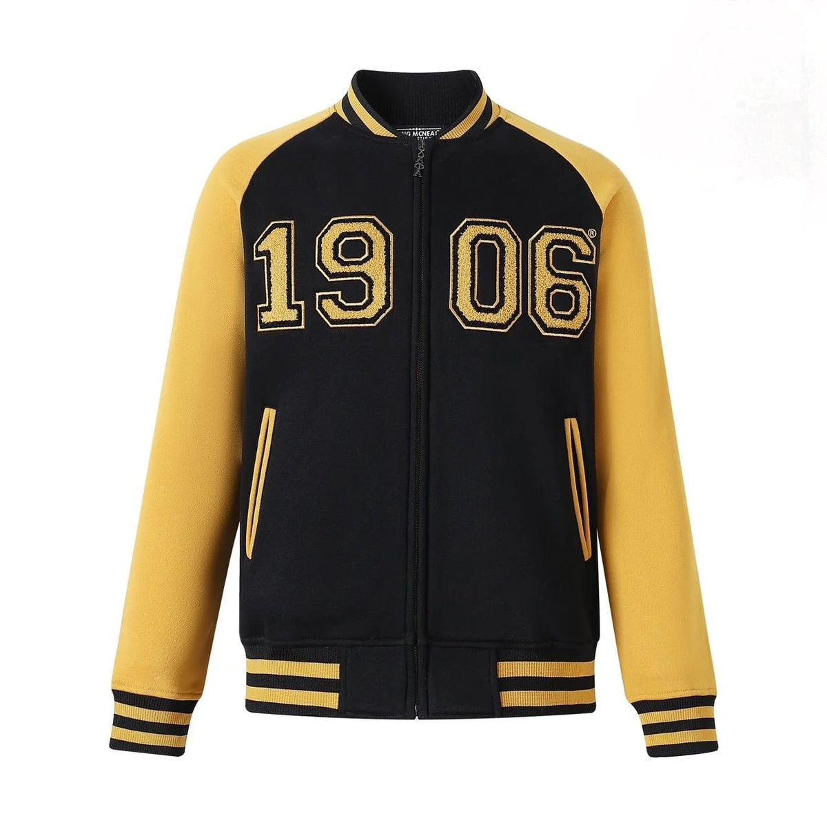 Black Alpha 1906 Varsity Fleece – 2 - Piece Heavyweight Bundle (Old Gold & Black)