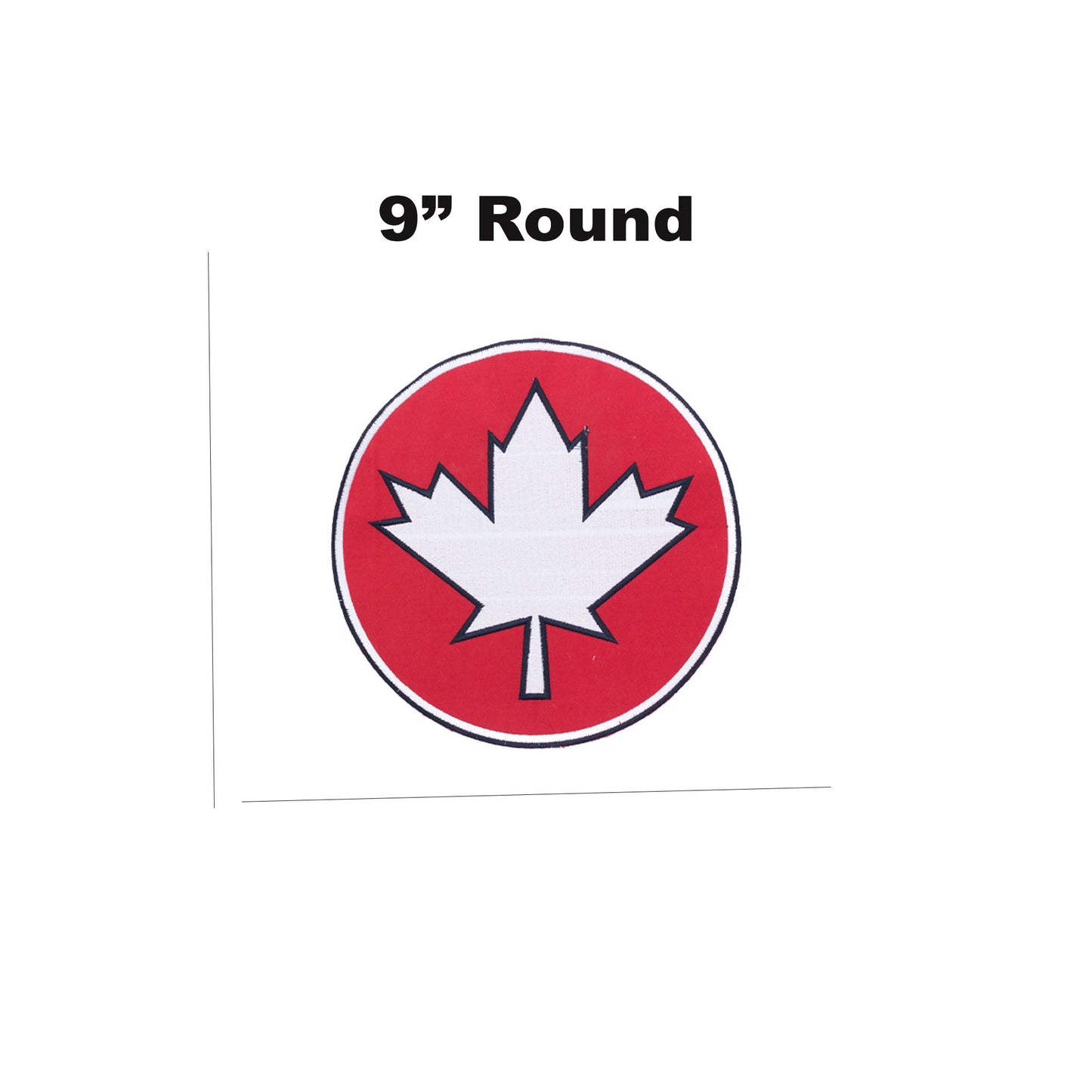 Canada Maple Leaf Round Center Back Patch - for Biker Vest Jacket Canadian