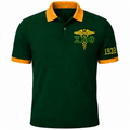 chi eta phi green polo front side