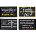 Christian Morale Patch 4-Pack Woven Military Applique | Custom D9