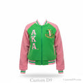 Custom Alpha Kappa Alpha Reversible Sherpa Bomber Jacket | Custom D9