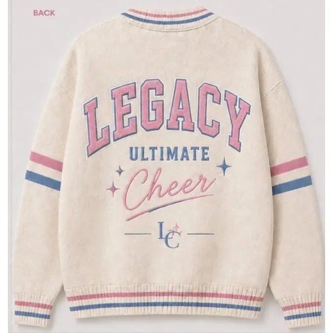 Custom Color Cardigan with Personalized Front & Back Design | Custom D9