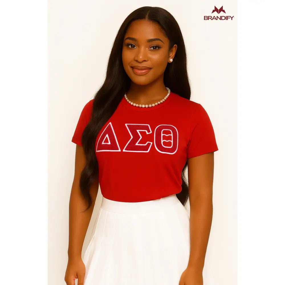 Custom ΔΣΘ DST Chenille Tee | Custom D9
