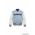 Custom Oakwood University Denim Bomber Jacket | Custom D9