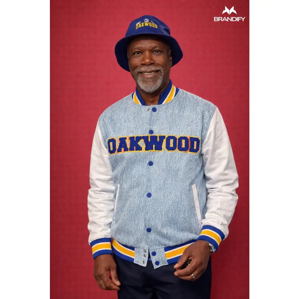 Custom Oakwood University Denim Bomber Jacket | Custom D9