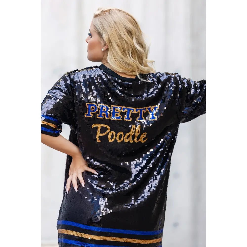 Custom ΣΓΡ Pretty Poodle Sequin Jersey (Read Description) | Custom D9